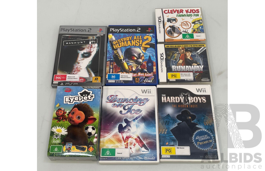 Assorted Sony and Nintendo Video Games