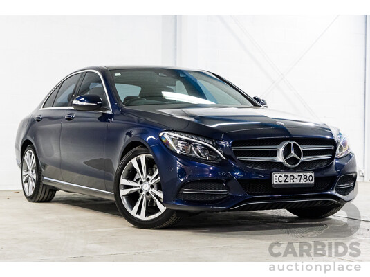 2/2015 Mercedes-Benz C200 Bluetec 205 4d Sedan Cavansite Blue Metallic Turbo Diesel 1.6L