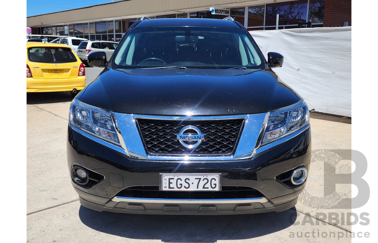 10/2015 Nissan Pathfinder ST-L (4x4) R52 MY15 4d Wagon Black 3.5L