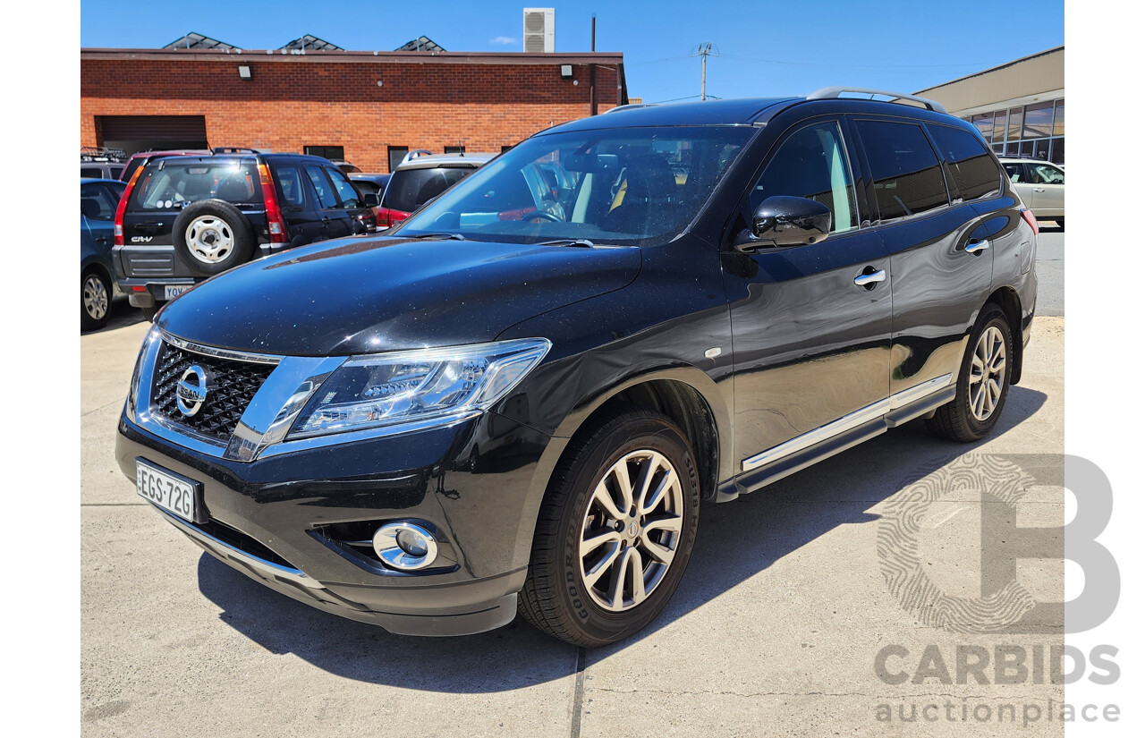 10/2015 Nissan Pathfinder ST-L (4x4) R52 MY15 4d Wagon Black 3.5L