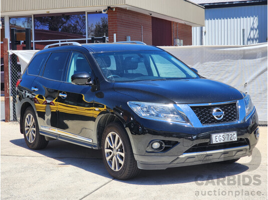 10/2015 Nissan Pathfinder ST-L (4x4) R52 MY15 4d Wagon Black 3.5L