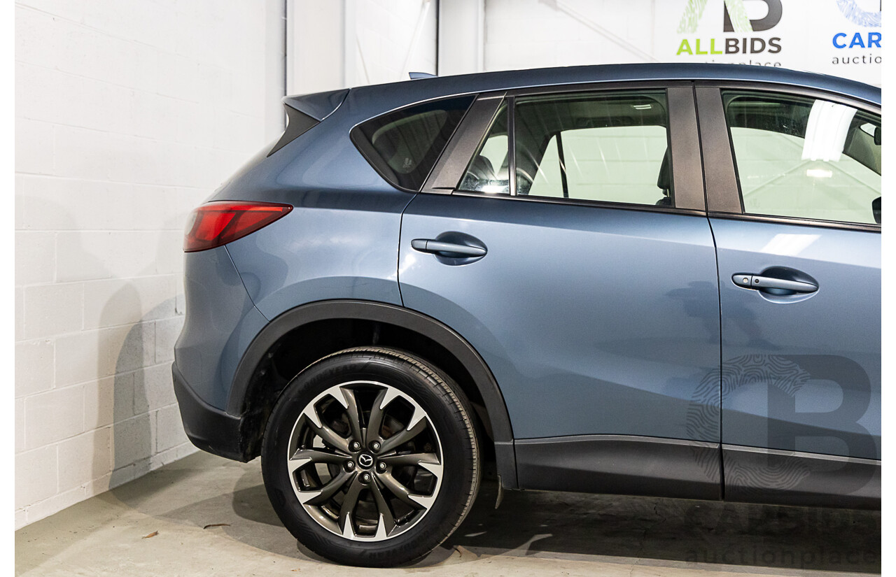 7/2015 Mazda Cx-5 Akera (4x4) MY15 4d Wagon Deep Crystal Blue Turbo Diesel 2.2L