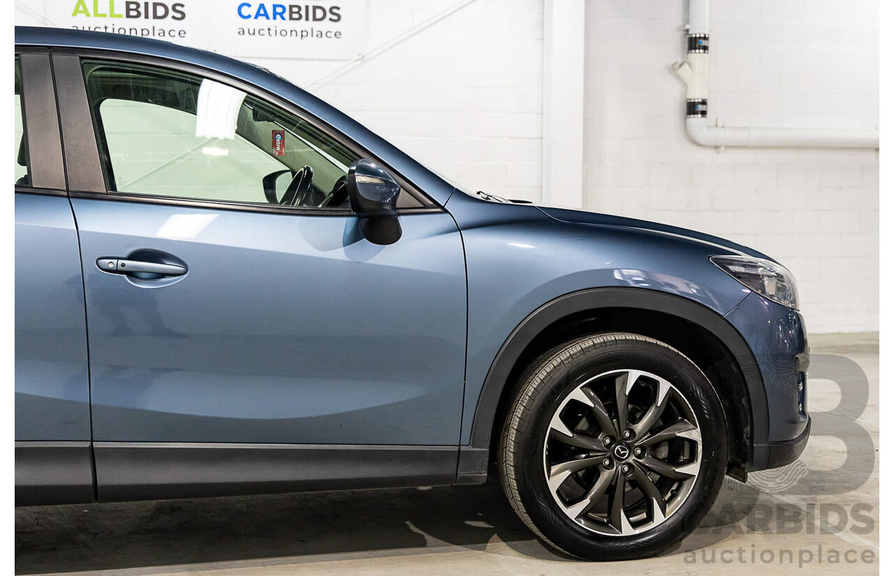 7/2015 Mazda Cx-5 Akera (4x4) MY15 4d Wagon Deep Crystal Blue Turbo Diesel 2.2L