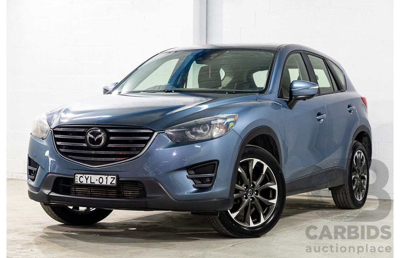 7/2015 Mazda Cx-5 Akera (4x4) MY15 4d Wagon Deep Crystal Blue Turbo Diesel 2.2L