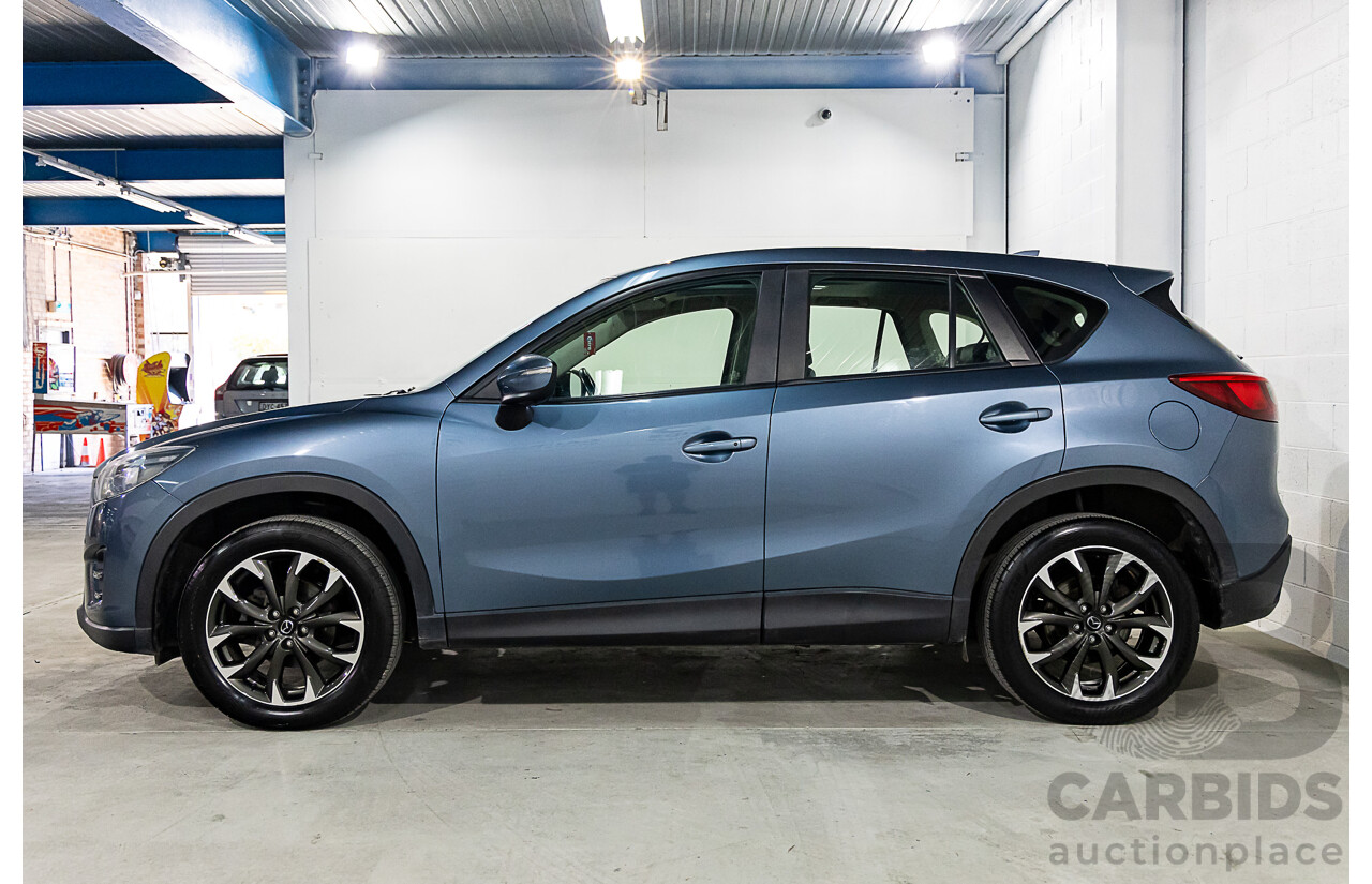 7/2015 Mazda Cx-5 Akera (4x4) MY15 4d Wagon Deep Crystal Blue Turbo Diesel 2.2L