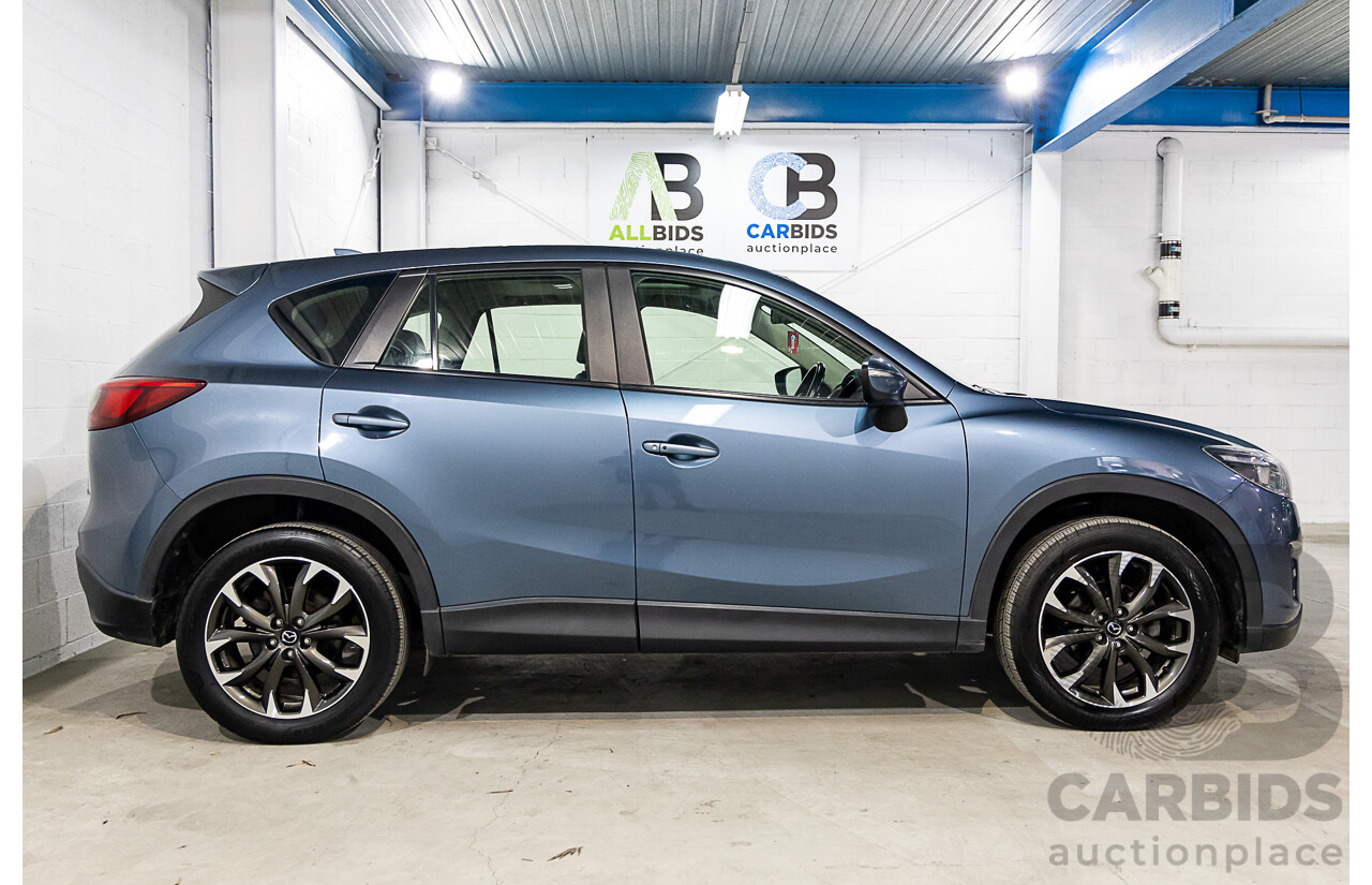 7/2015 Mazda Cx-5 Akera (4x4) MY15 4d Wagon Deep Crystal Blue Turbo Diesel 2.2L