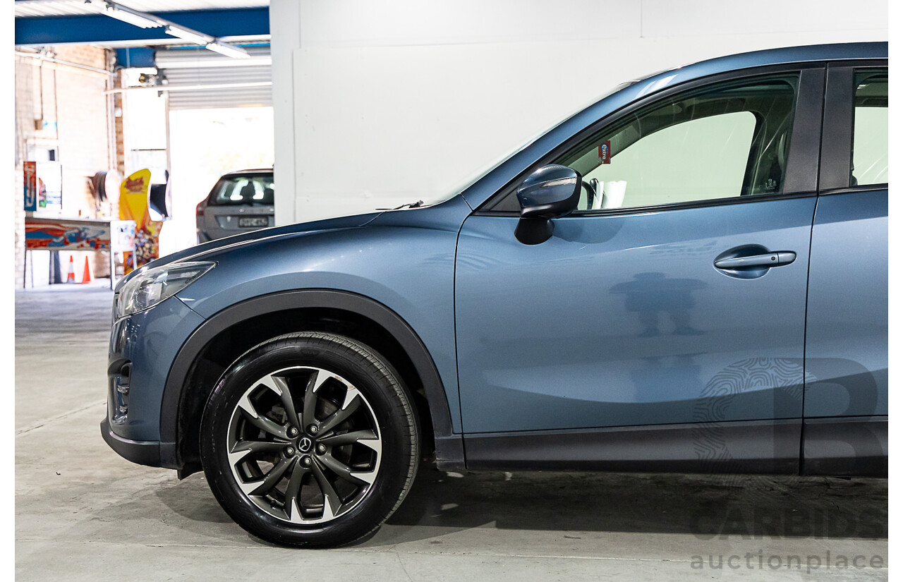 7/2015 Mazda Cx-5 Akera (4x4) MY15 4d Wagon Deep Crystal Blue Turbo Diesel 2.2L