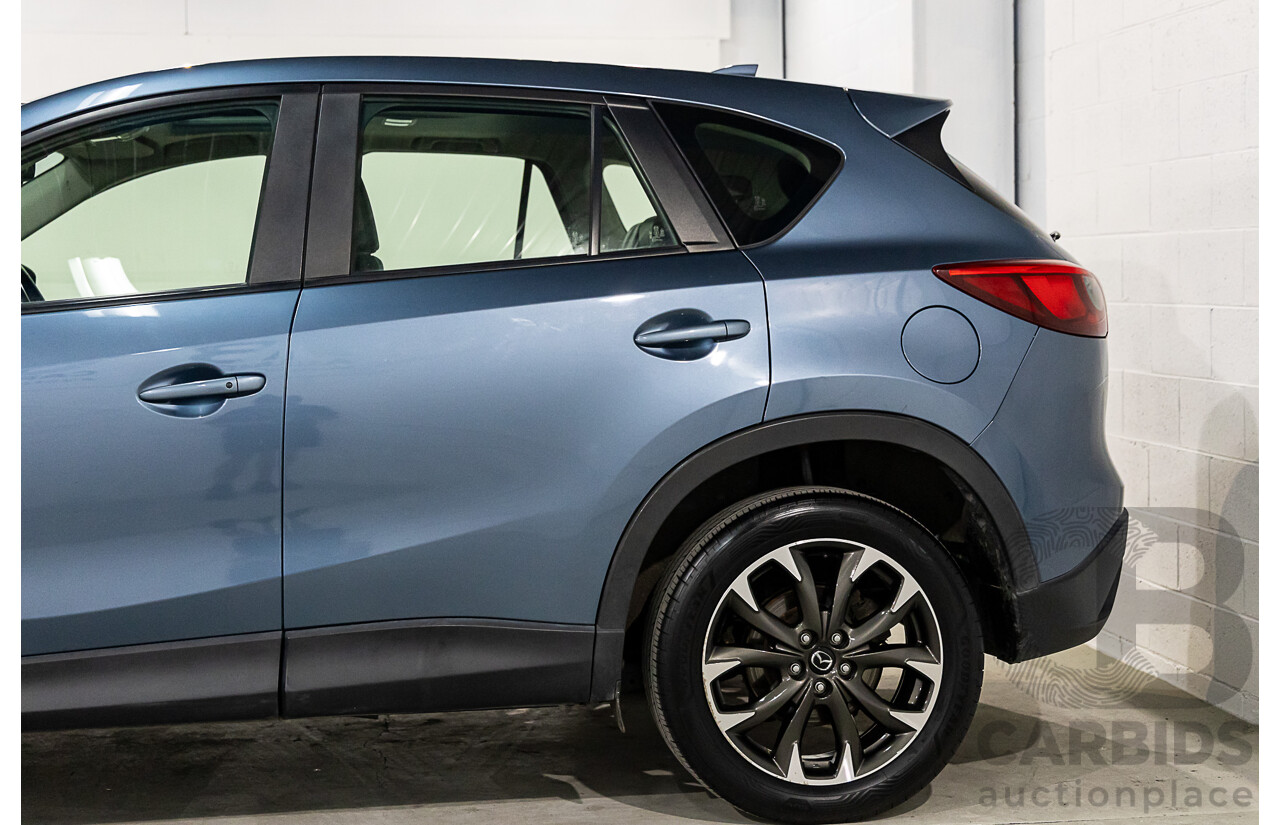 7/2015 Mazda Cx-5 Akera (4x4) MY15 4d Wagon Deep Crystal Blue Turbo Diesel 2.2L