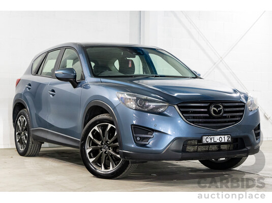 7/2015 Mazda Cx-5 Akera (4x4) MY15 4d Wagon Deep Crystal Blue Turbo Diesel 2.2L