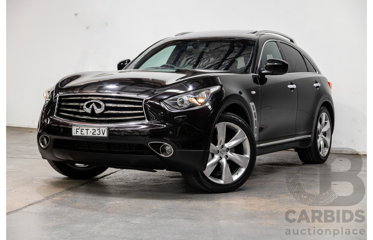 8/2012 Infiniti FX30d S Premium (AWD) S51 4d Wagon Metallic Black Turbo Diesel V6 3.0L