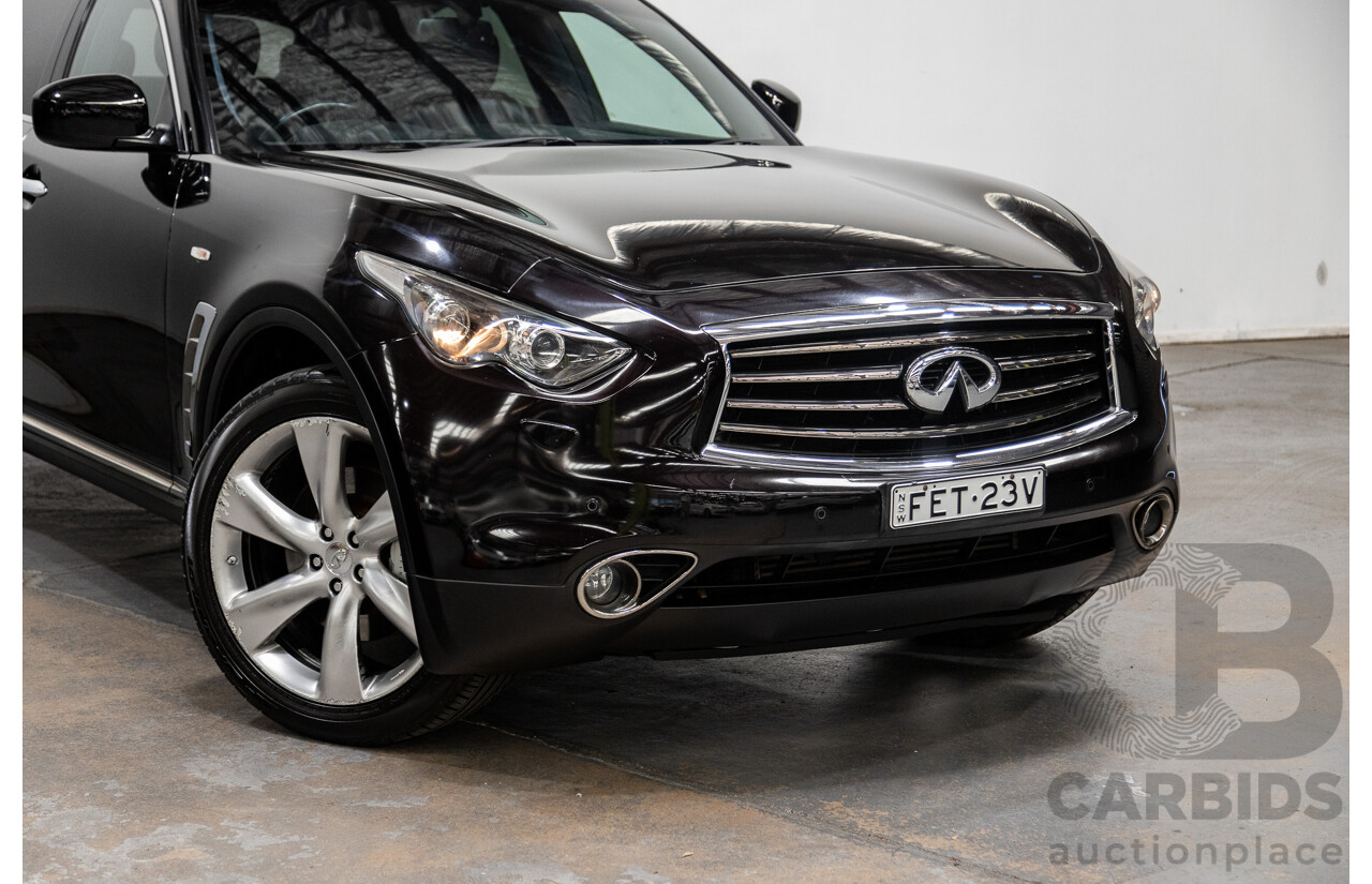 8/2012 Infiniti FX30d S Premium (AWD) S51 4d Wagon Metallic Black Turbo Diesel V6 3.0L