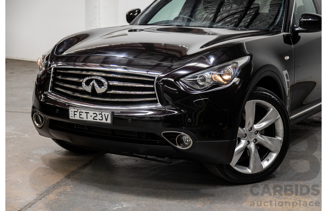 8/2012 Infiniti FX30d S Premium (AWD) S51 4d Wagon Metallic Black Turbo Diesel V6 3.0L