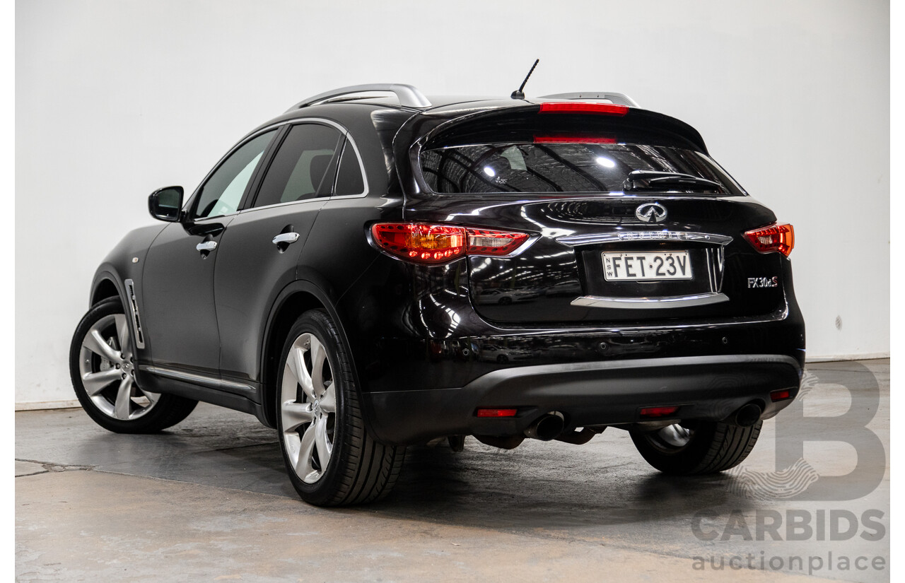 8/2012 Infiniti FX30d S Premium (AWD) S51 4d Wagon Metallic Black Turbo Diesel V6 3.0L