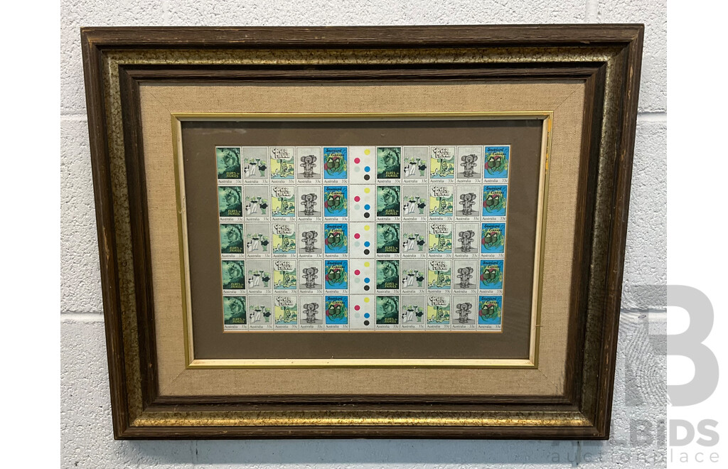 Framed Australian 33-cent Stamp Graphic (51 X 42 Cm)