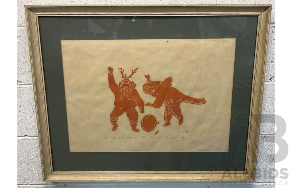 Framed Grapic of Couple Dancing (81 X 65 Cm)