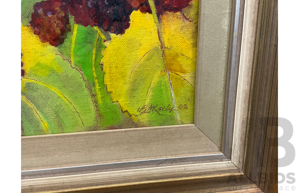 Framed Painting of Berry Tree (40 X 35 Cm)