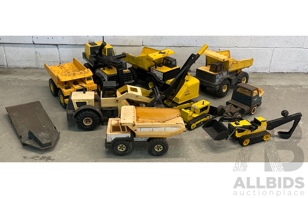 Lot of 10 Toy Trucks - Tonka and Other Brands