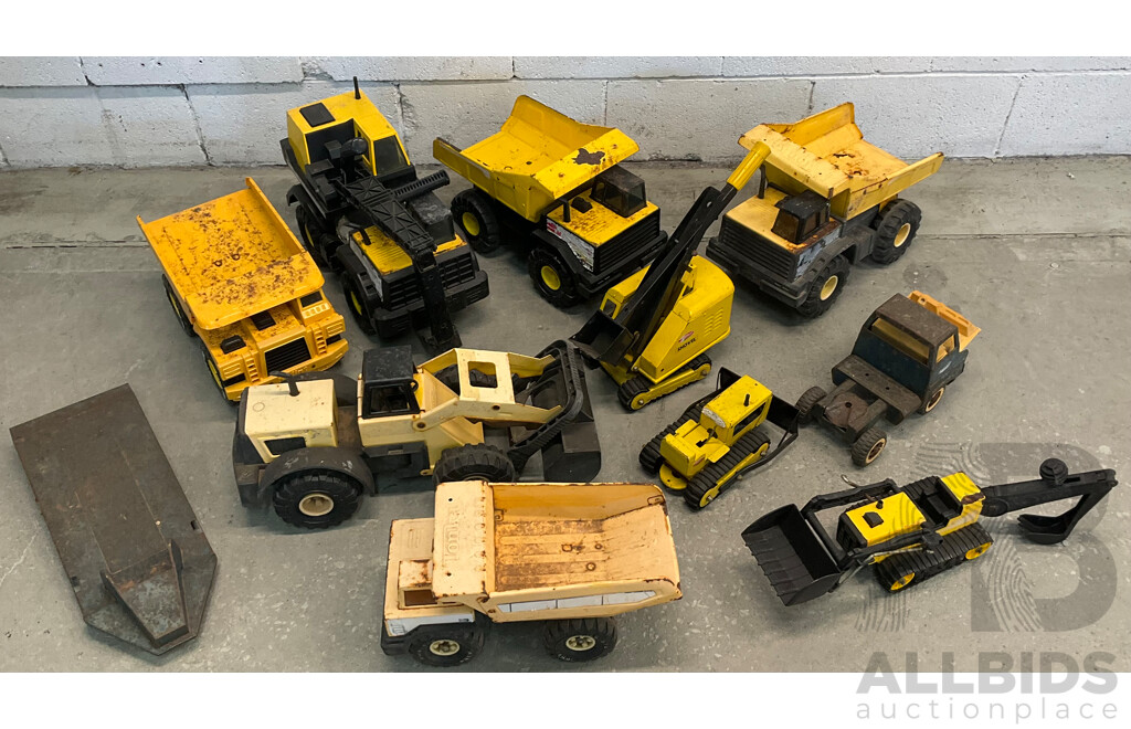 Lot of 10 Toy Trucks - Tonka and Other Brands