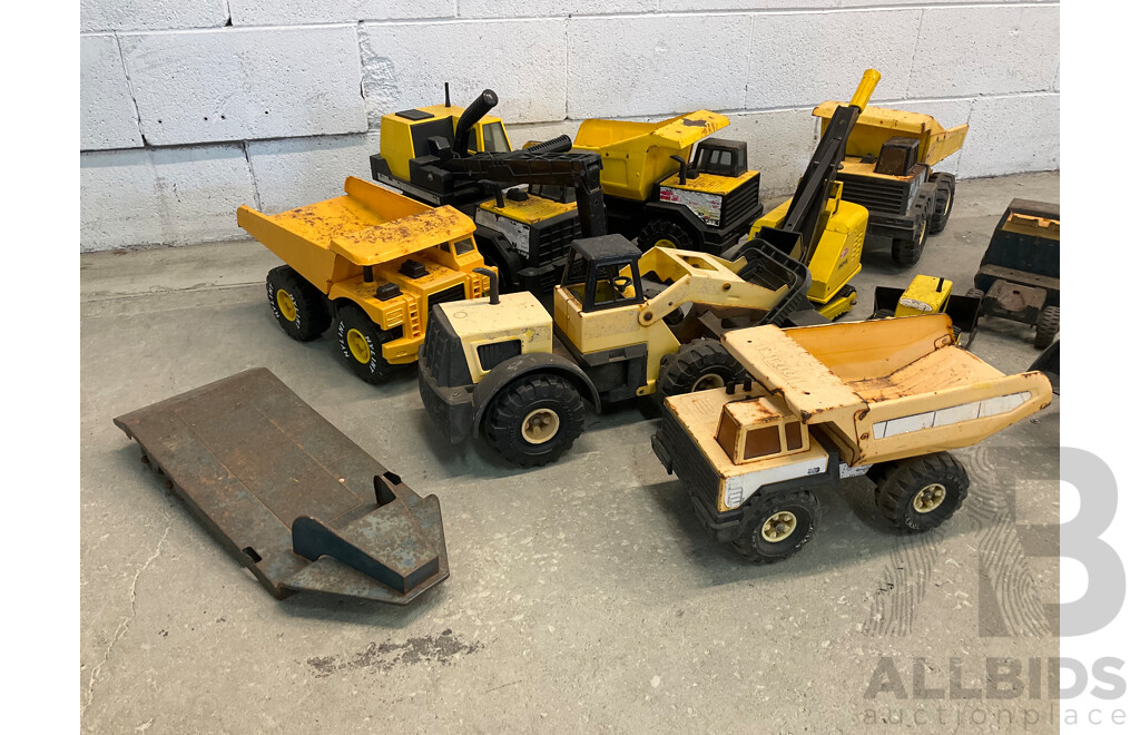 Lot of 10 Toy Trucks - Tonka and Other Brands