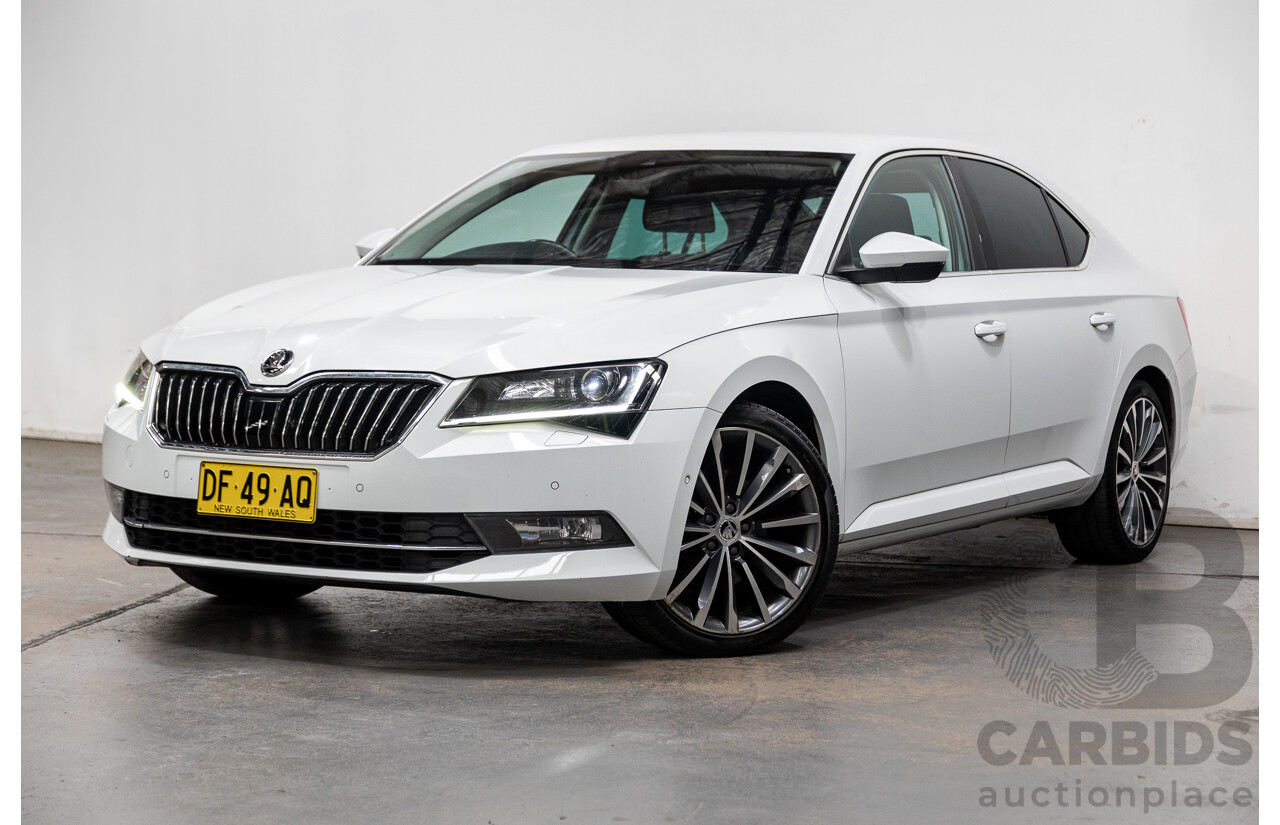 01/2018 Skoda Superb 162TSI NP MY18 4D Sedan Candy White Turbo 2.0L