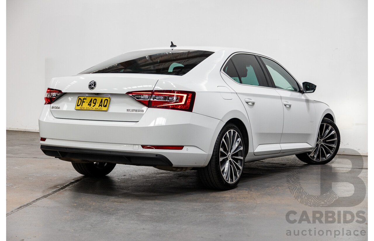 01/2018 Skoda Superb 162TSI NP MY18 4D Sedan Candy White Turbo 2.0L