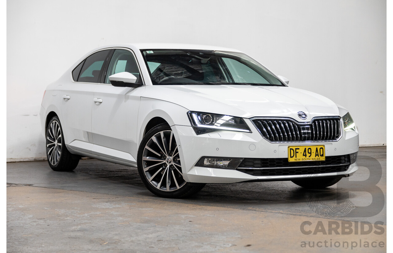 01/2018 Skoda Superb 162TSI NP MY18 4D Sedan Candy White Turbo 2.0L