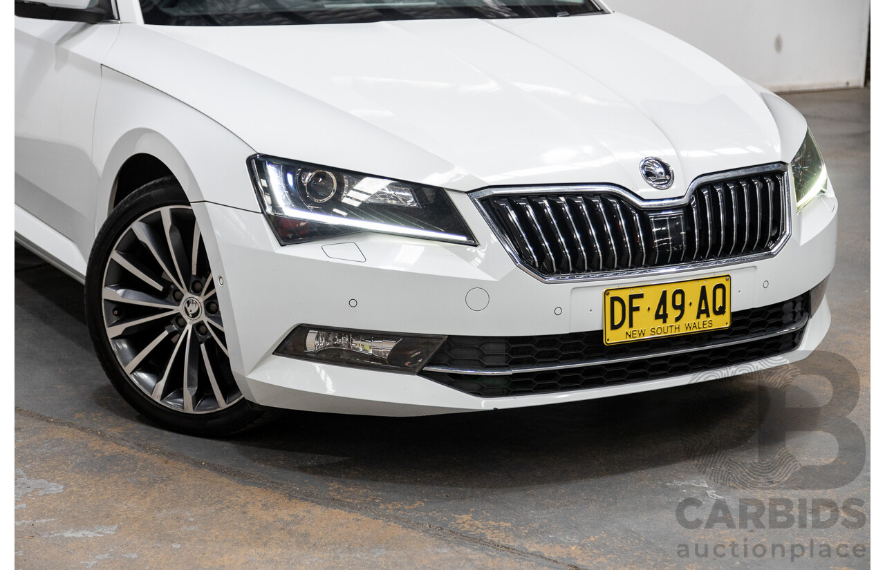 01/2018 Skoda Superb 162TSI NP MY18 4D Sedan Candy White Turbo 2.0L