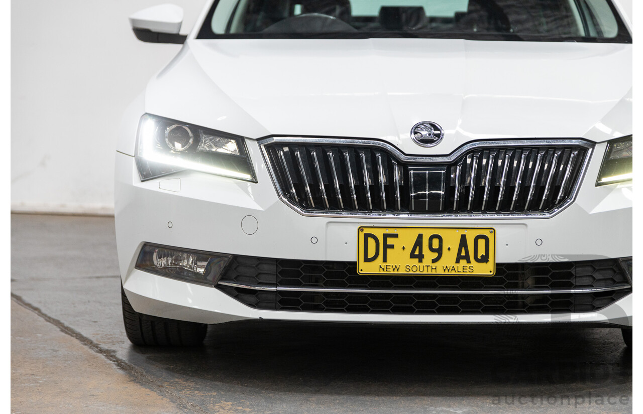 01/2018 Skoda Superb 162TSI NP MY18 4D Sedan Candy White Turbo 2.0L