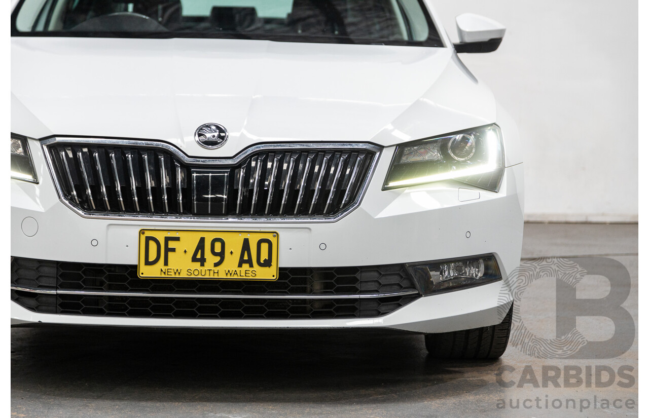 01/2018 Skoda Superb 162TSI NP MY18 4D Sedan Candy White Turbo 2.0L