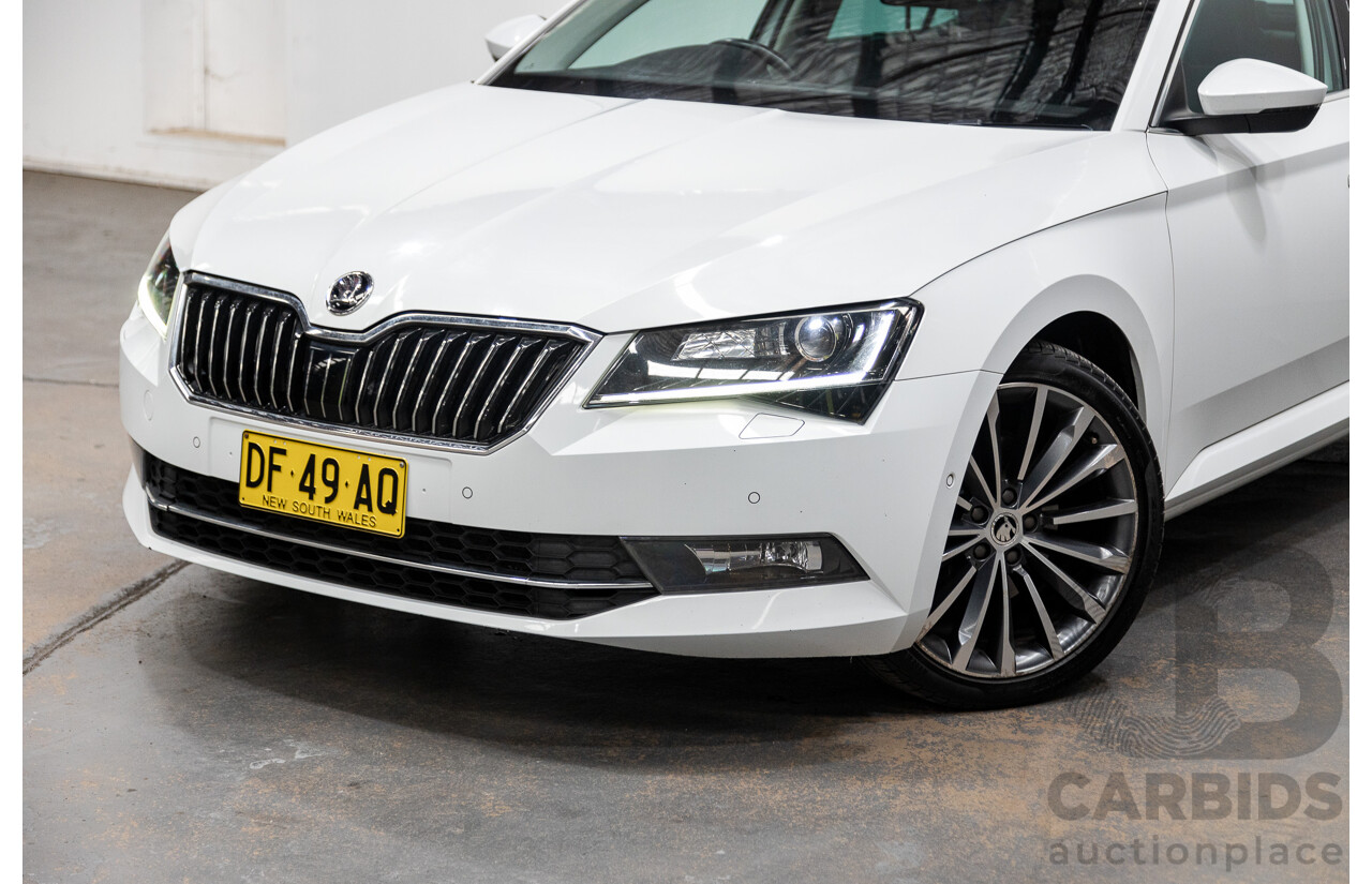 01/2018 Skoda Superb 162TSI NP MY18 4D Sedan Candy White Turbo 2.0L