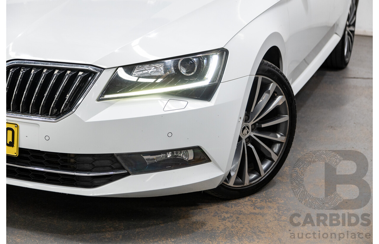 01/2018 Skoda Superb 162TSI NP MY18 4D Sedan Candy White Turbo 2.0L