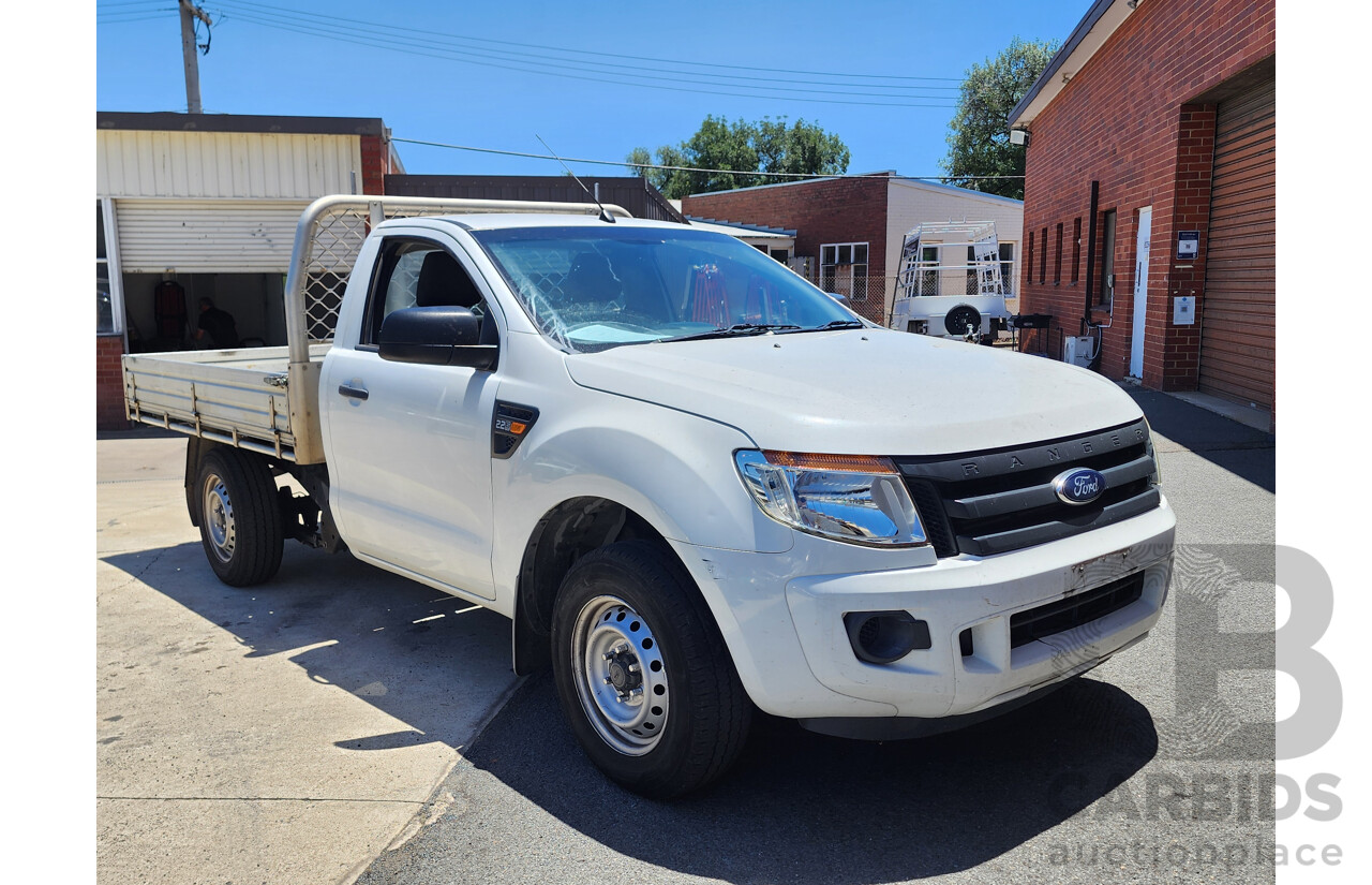 08/2013 Ford Ranger XL 2.2 (4x2) RWD PX C/Chas White 2.2L