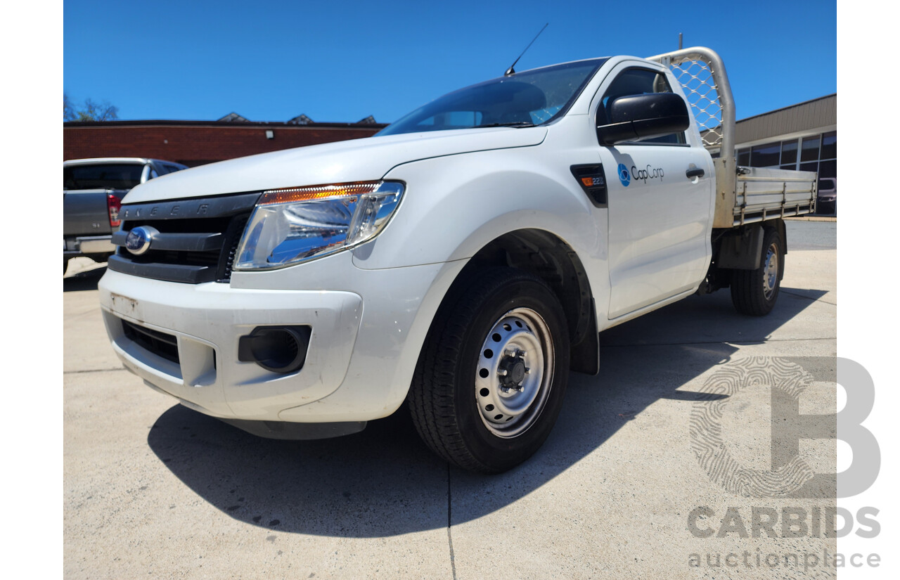 08/2013 Ford Ranger XL 2.2 (4x2) RWD PX C/Chas White 2.2L