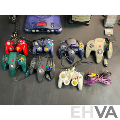 Nintendo 64 & 13 Games, 7 Controllers, Transfer Paks, Jumper Paks