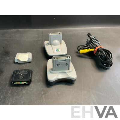 Nintendo 64 & 13 Games, 7 Controllers, Transfer Paks, Jumper Paks