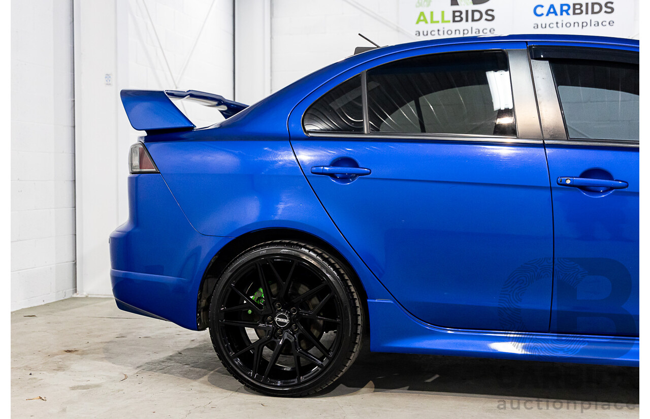 12/2014 Mitsubishi Lancer Ralliart CJ MY15 4d Sedan Blue 2.0L