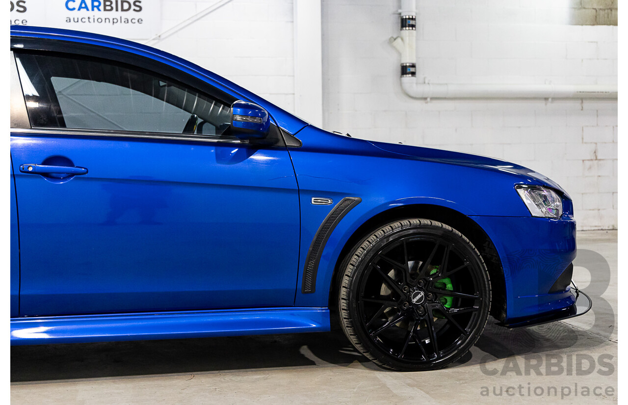 12/2014 Mitsubishi Lancer Ralliart CJ MY15 4d Sedan Blue 2.0L