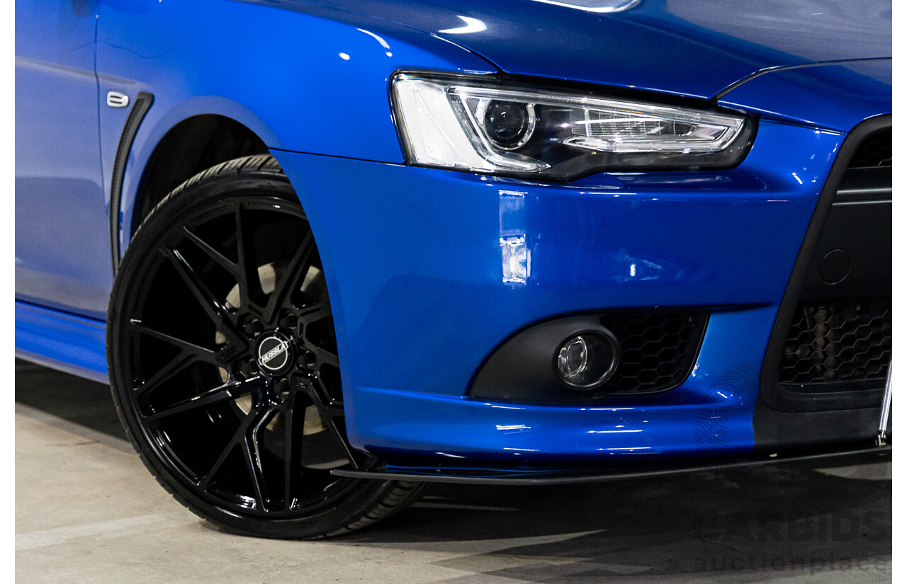 12/2014 Mitsubishi Lancer Ralliart CJ MY15 4d Sedan Blue 2.0L