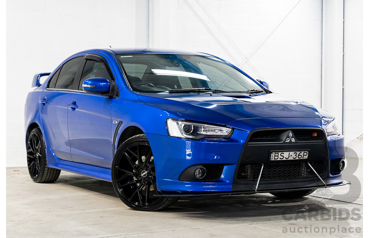 12/2014 Mitsubishi Lancer Ralliart CJ MY15 4d Sedan Blue 2.0L