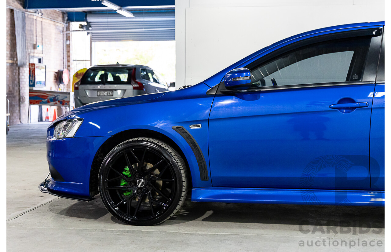 12/2014 Mitsubishi Lancer Ralliart CJ MY15 4d Sedan Blue 2.0L