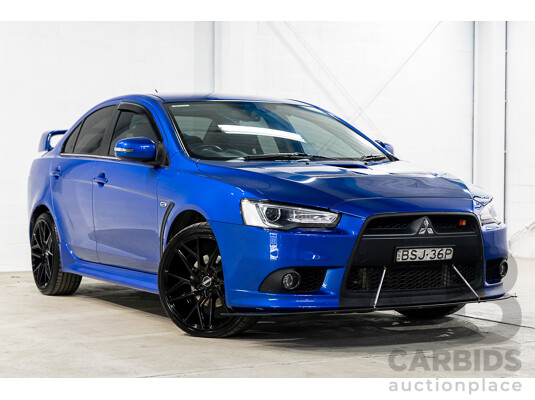 12/2014 Mitsubishi Lancer Ralliart CJ MY15 4d Sedan Lightning Blue Pearl Turbo 2.0L