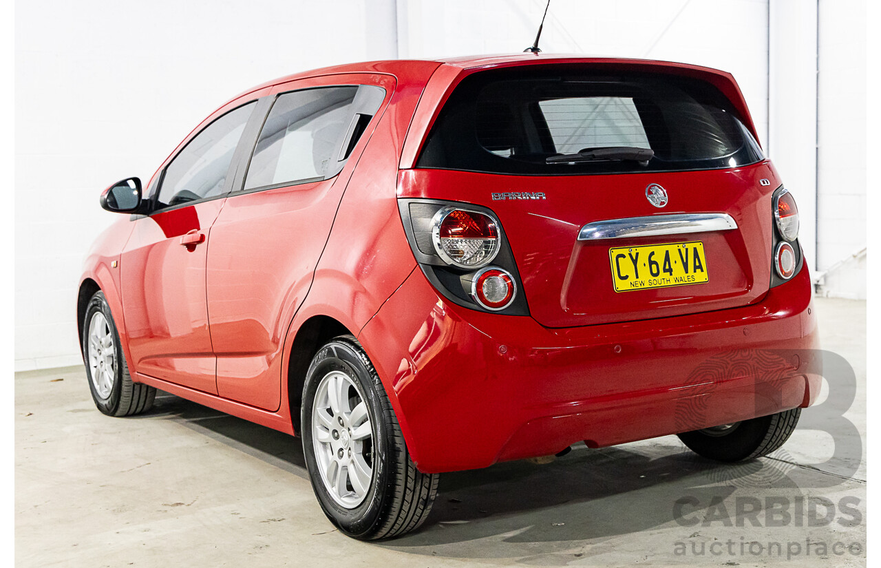 11/2015 Holden Barina CD TM MY15 4d Sedan Velvet Red 1.6L