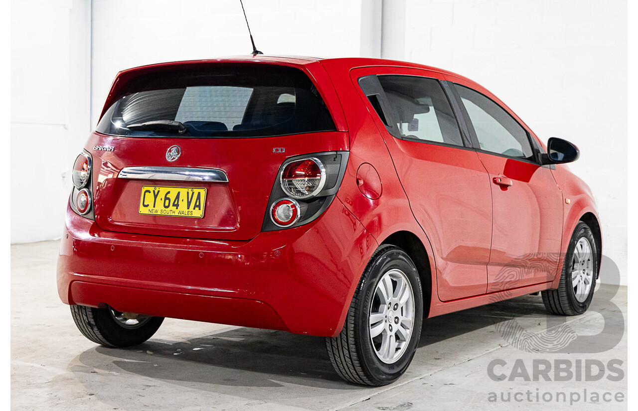 11/2015 Holden Barina CD TM MY15 4d Sedan Velvet Red 1.6L