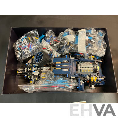 Lego Technic Bugatti Chiron Set (42803) & Discovery Mindblown Hydraulic Arm DIY Building Set - Lot of 2