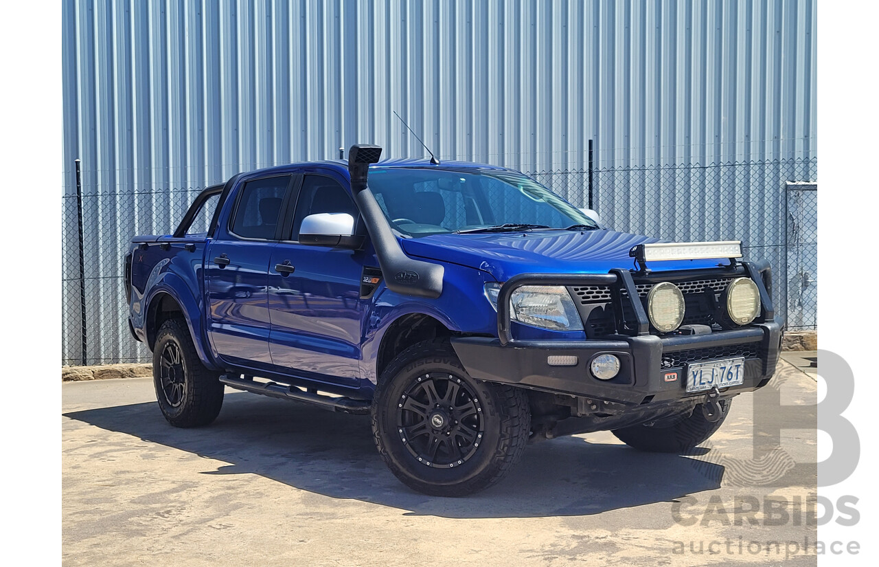 4/2014 Ford Ranger 3.2 XL PLUS (4x4) PX C/Chas Blue Turbo Diesel 3.2L