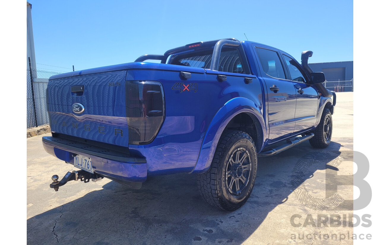 4/2014 Ford Ranger 3.2 XL PLUS (4x4) PX C/Chas Blue Turbo Diesel 3.2L