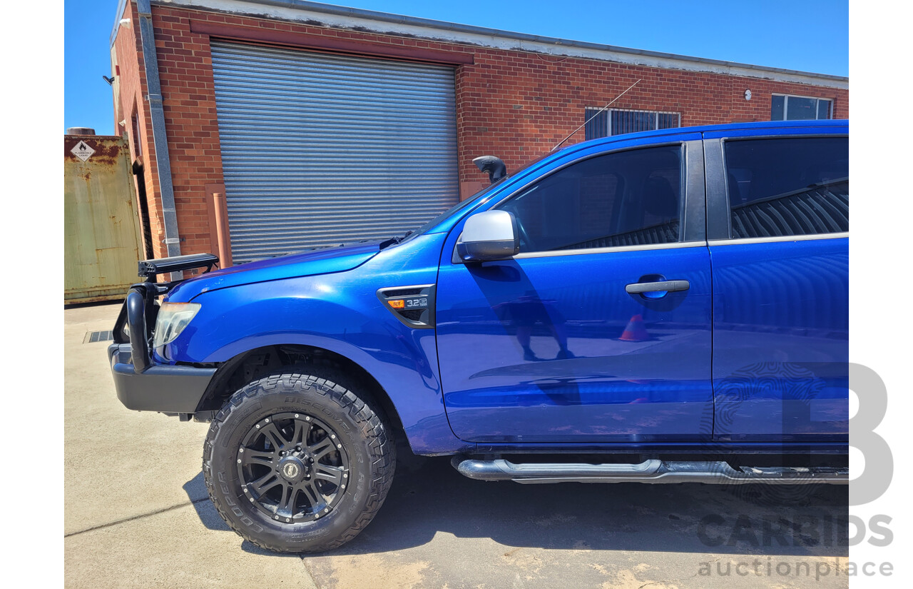 4/2014 Ford Ranger 3.2 XL PLUS (4x4) PX C/Chas Blue Turbo Diesel 3.2L