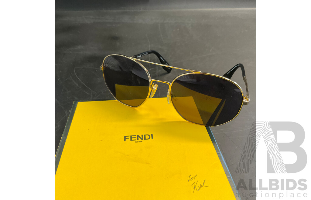 Card Case Branded FENDI and Sunglasses Branded Marc Jacobs, Tiffany&Co - Lot of 3