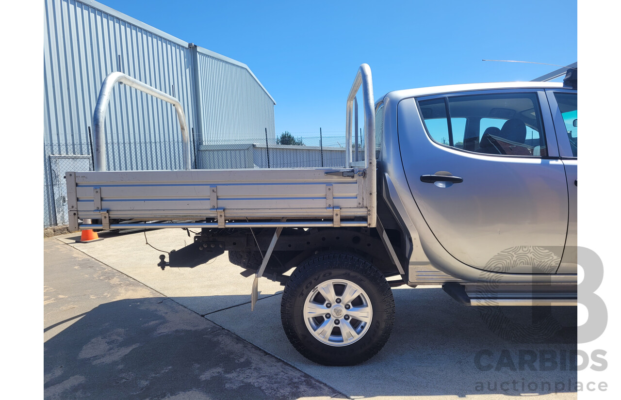 2/2013 Mitsubishi Triton GLX (4x4) MN MY13 C/Chas Silver Turbo Diesel 2.5L