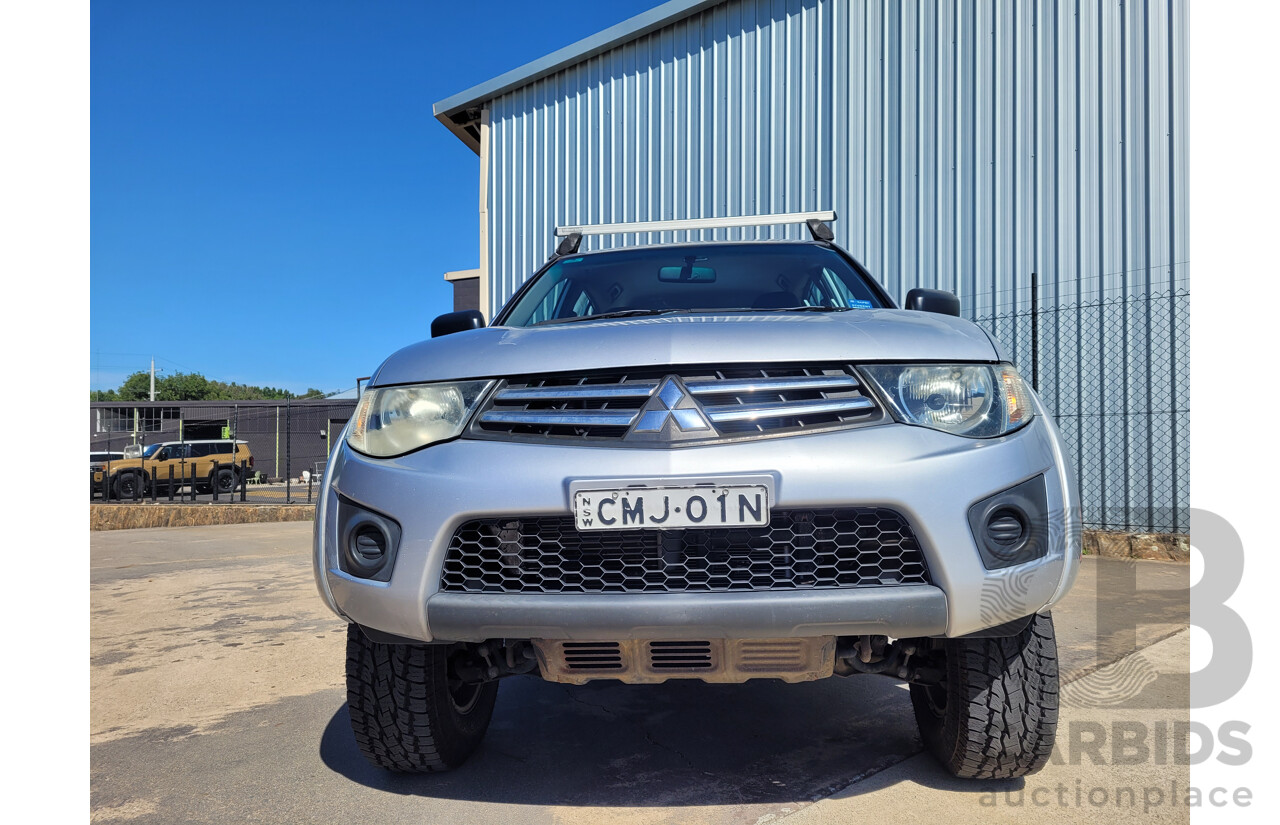 2/2013 Mitsubishi Triton GLX (4x4) MN MY13 C/Chas Silver Turbo Diesel 2.5L